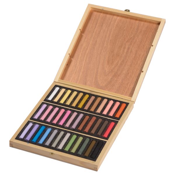 BlockX Soft Pastel 36 Piece Wooden Box Set, Portrait Colours