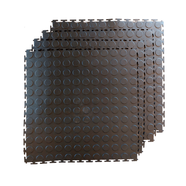 PVC Interlocking Rubber Tiles - 10sq (40 Tiles)