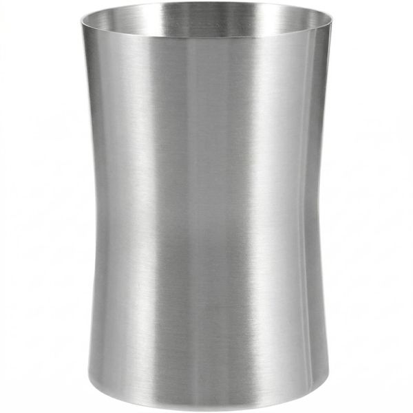 Brushed Nickel Stainless Steel Bathroom Tumbler &amp; Travel Cup