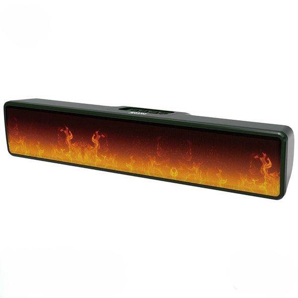 JB-715 Wireless Bluetooth Soundbar Speaker with Dynamic Flame Light