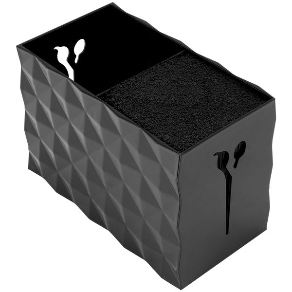 Black Professional Salon Shear Holder Case Hair Clips Storage Box