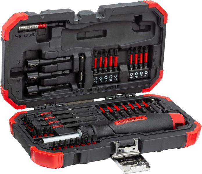 Gedore Red 44Piece Torsion Bit Set with Ratchet Screwdriver