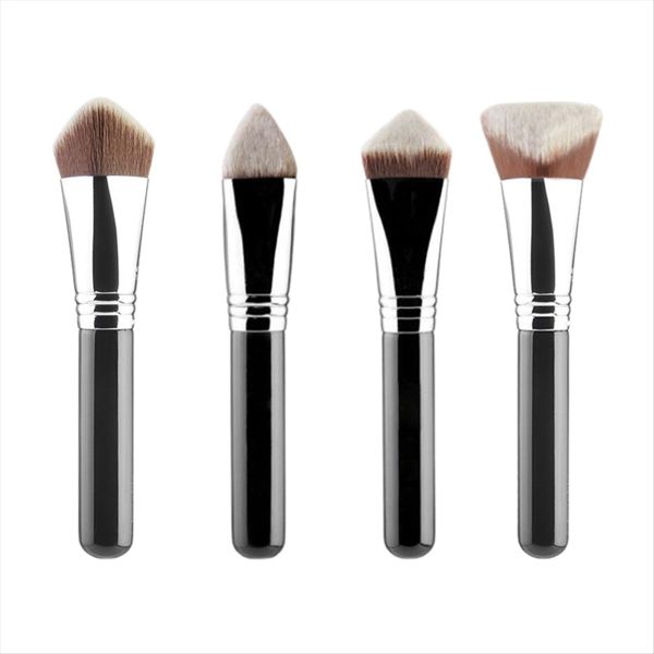 4-Pack for Full Face Foundation Brush Powder Liquid Concealer Brush