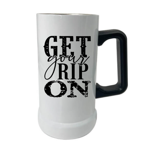Rip on - Sublimated Double Wall Stainless steel 750ml Beer Mug