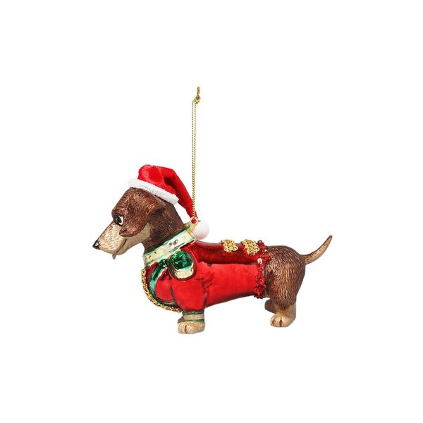 Sausage Dog Nutcracker Hanging Tree Decoration
