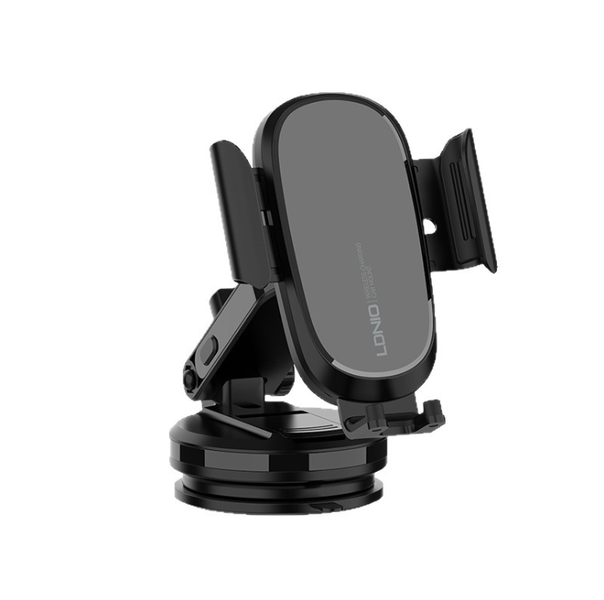 LDNIO 15W Wireless Charging Car Phone Mount | Strong Suction | 360