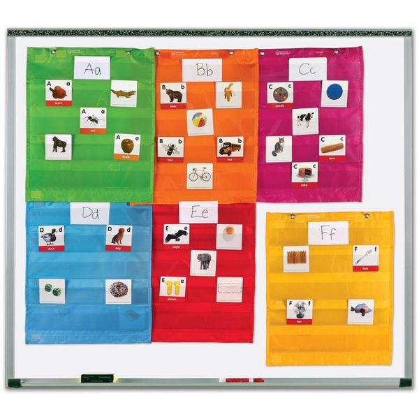 Learning Resources Magnetic Pocket Chart Squares - Set of 6