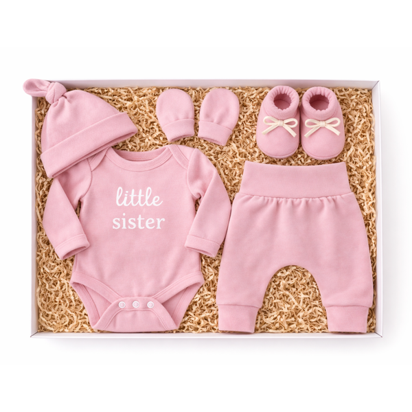 New Born - Gift Set Pink Little Sister Set