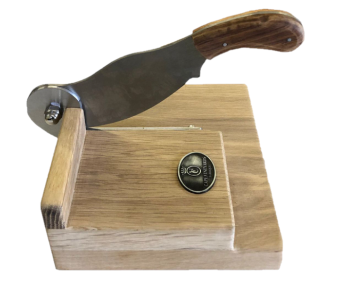 Biltong Cutter Solid Oak Butcher Block Combo