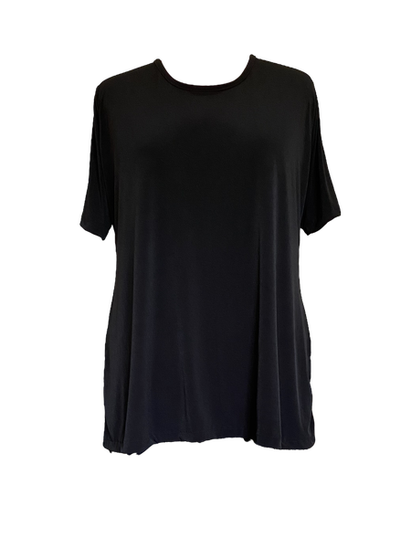 Plus Size Black Bon Bon Top
