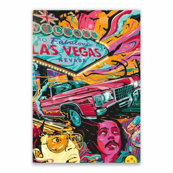 Colourful Las Vegas Poster - A1