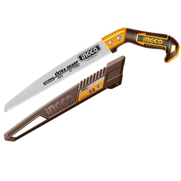Ingco - Pruning Saw - (300mm) - 7TPI - SK5 High-Carbon Steel Blade