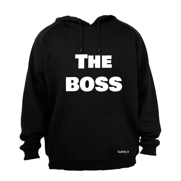 I'm The Boss! Mens Hoodie - Black