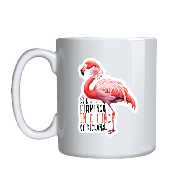 Pigeons Coffee Mugs Trendy Flamingo Lovers Graphic Cup Birthday Present 035