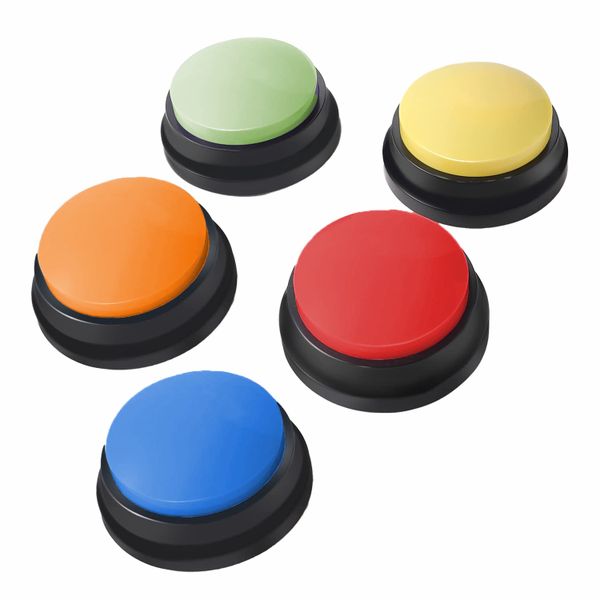 5 Piece Dog Buttons Talk Training