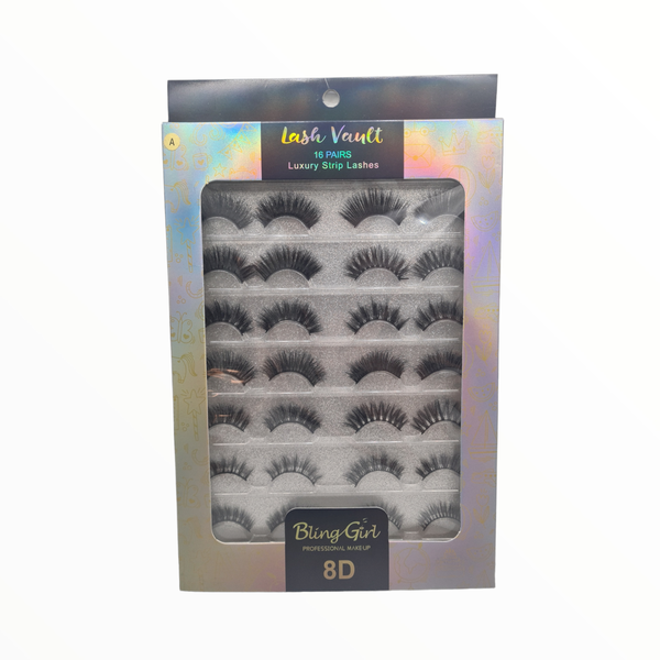 Bling Girl Lash Vault 8D Strip Lashes (A)
