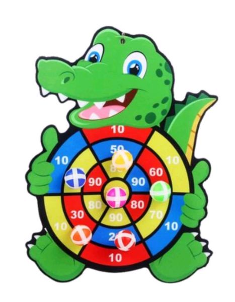 Kids Animal Dart Board Game With 5 Sticky Balls