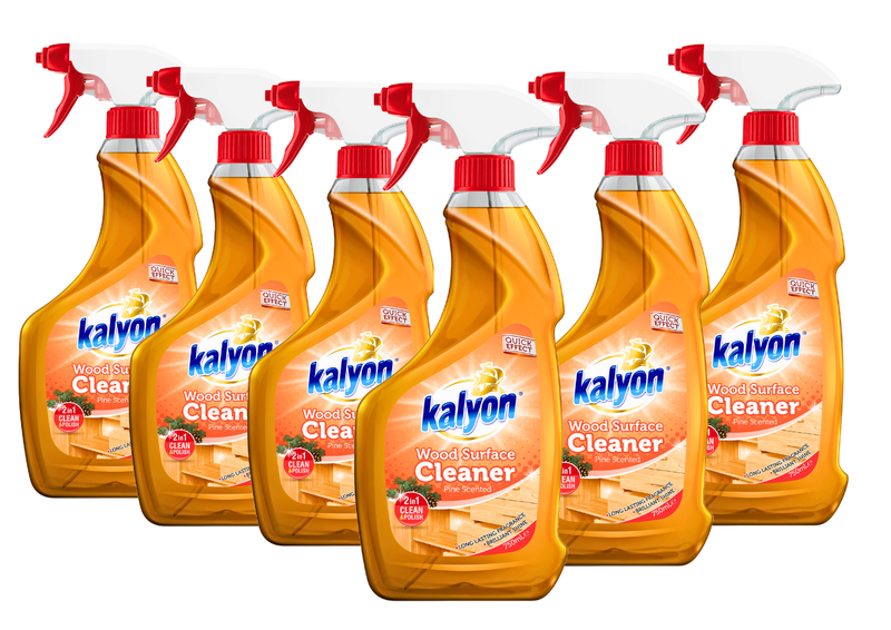 Kalyon 750ml Wood Polish Spray Cleaner, Pack of 6