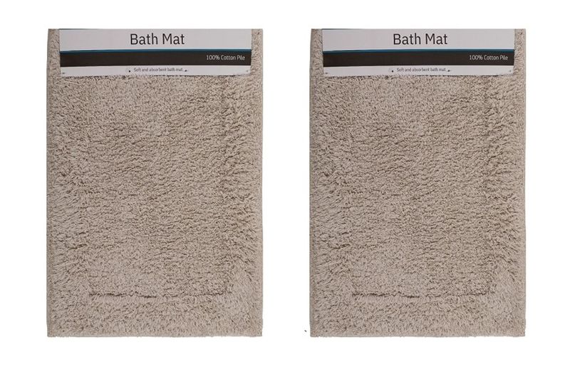 Anti Slip Bath Mats 80cm x 50cm Set of 2