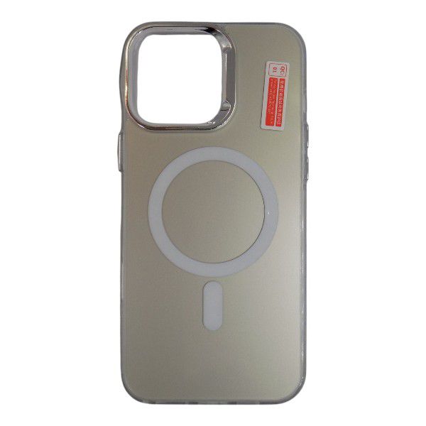 Magnetic Magsafe compatible with Apple iPhone 16 Pro Max - Silver