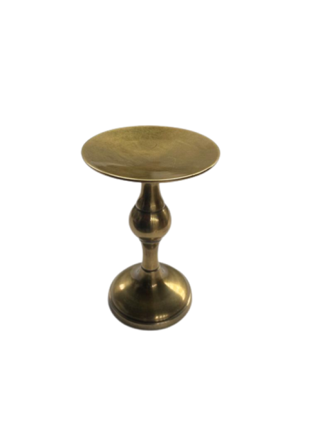 Pillar Candle Holder - Old Gold Finish