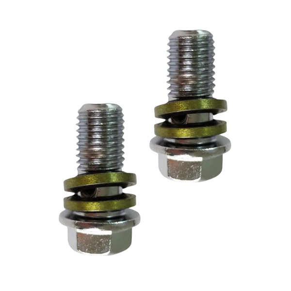 KR Aftermarket Silver M8 Banjo Bolt: 8mm (2-Piece)