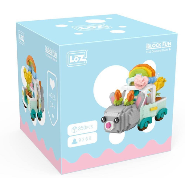 Loz Diamond Building Blocks - Rabbit Car