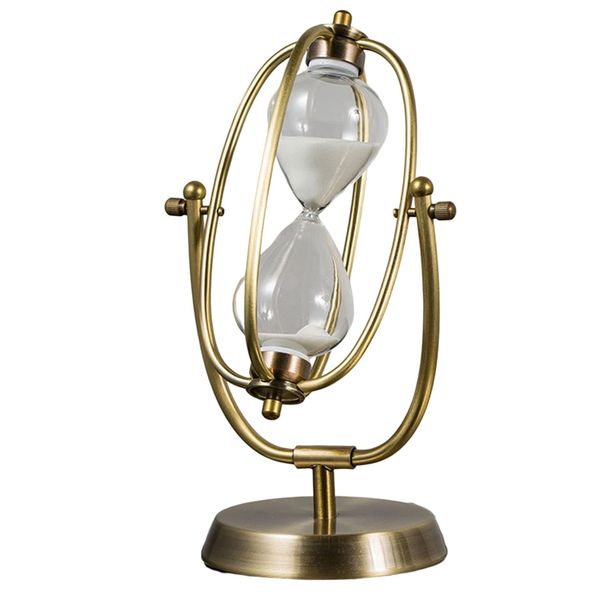 Home Vintage Retro Style Rotating Sand Timer Minutes Hourglass
