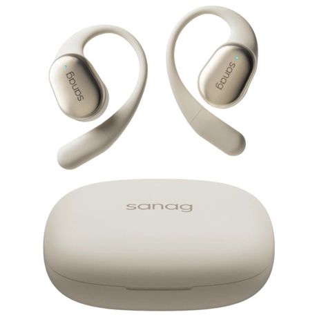 SANAG - C16S - Wireless Panoramic Sound Earbuds with App Control - Beige Image