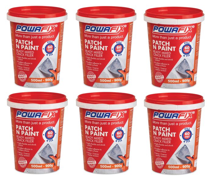 PowaFix Ready Mixed Crack Filler 500ml - 6 Pack