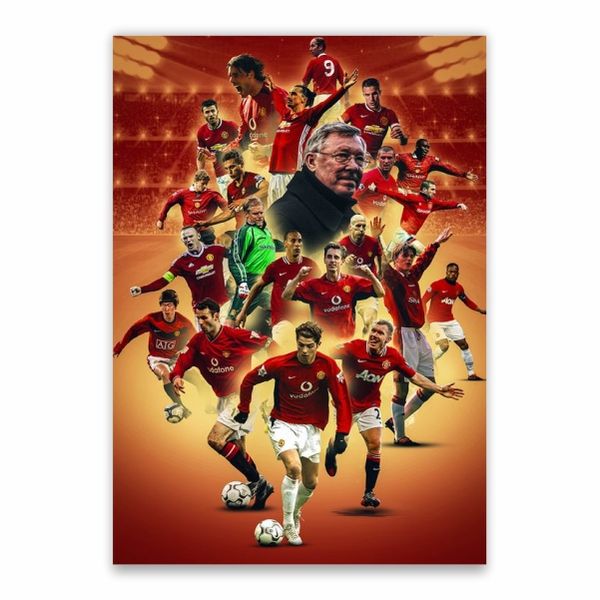 Man United Legends Collage Poster - A1