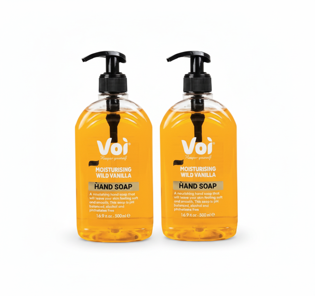 Voi Liquid Hand Soap 500ml Wild Vanilla - Gentle Cleansing - 2 Pack