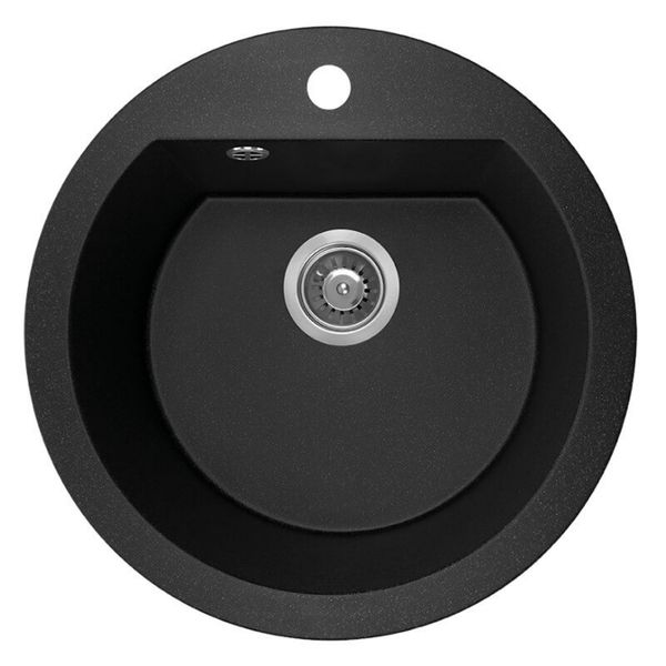 Laveo Dafne Granite Sink 1 Bowl - Black