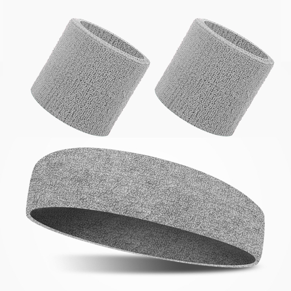 Sports Headband and Wristbands Set
