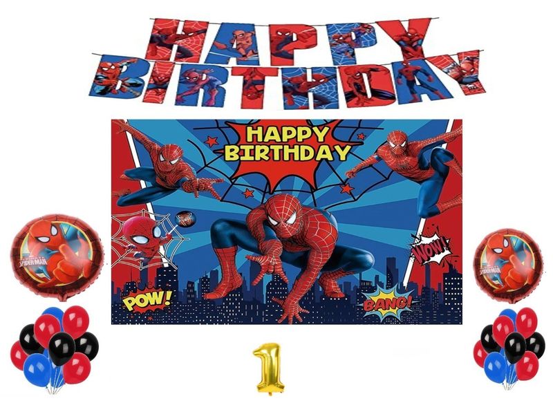 Spider-Man Party Decoration Set 1 year