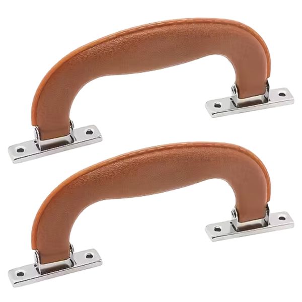 Luggage High Quality Brown Plastic Suitcase Handles Set of 2 - 15.5cm