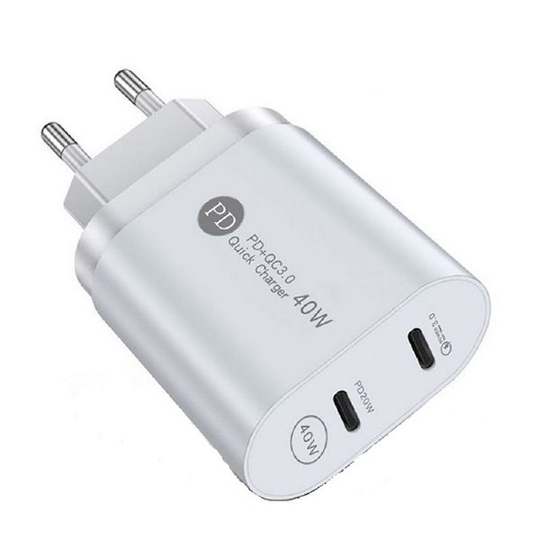 Dual PD Power Adapter - 40W - White