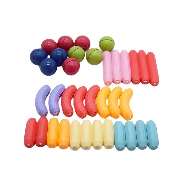 100Pcs Educational Magnetic Ball &amp; Rod Set with Storage Box - Multicolor