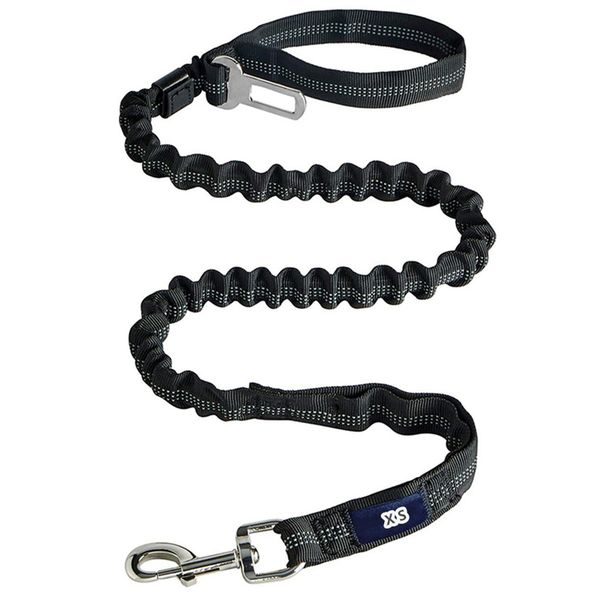 Dog Leash With Seat Belt Clip Stretchable Dog Lead 1.3m
