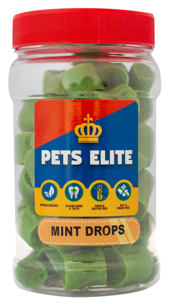 Pets Elite Mint Drops 150g Jar