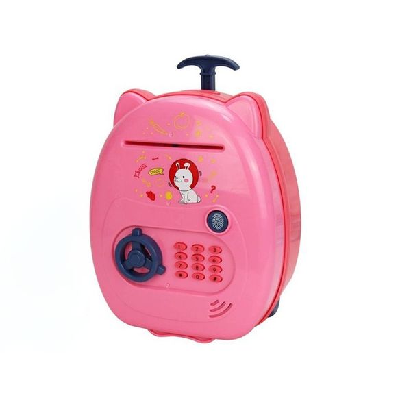 Children's Smart Fingerprint Money Saving Box-Pink