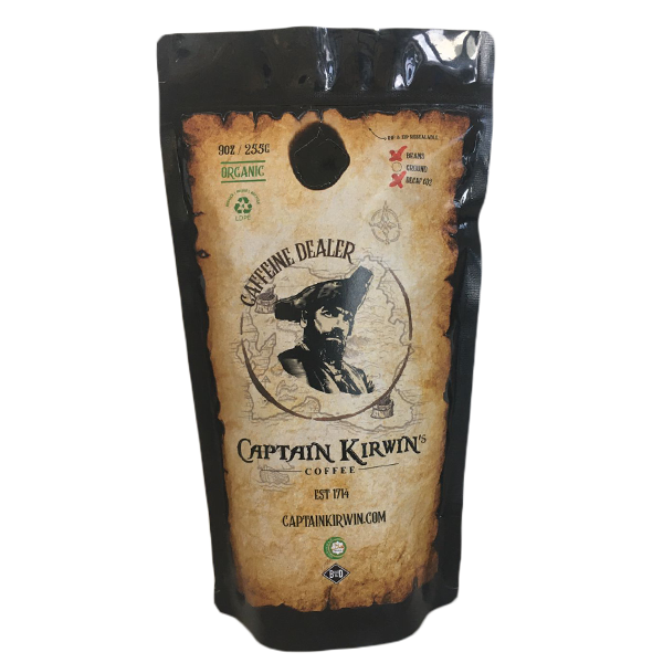Captain Kirwin's Organic Coffee - 250g Beans Decaf