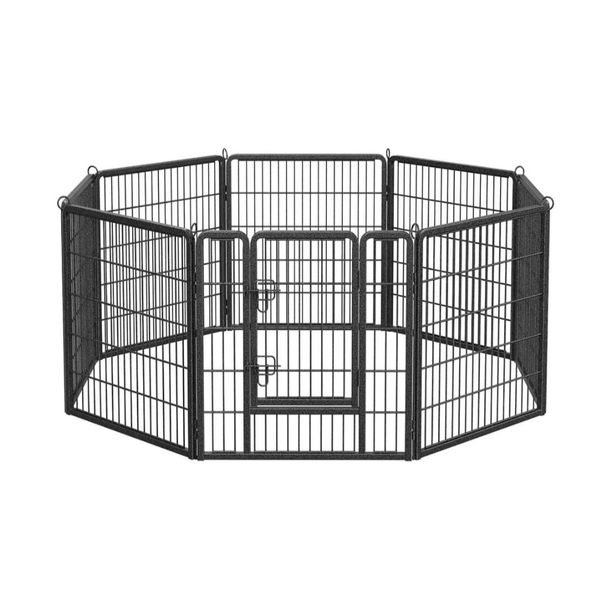 8-Panel 70x80cm Pet Playpen for Indoor &amp; Outdoor Medium Pets