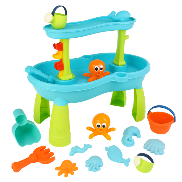 Premium Kids Splash &amp; Play 2-Tier Water Table with 18 Accessories