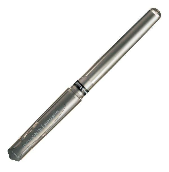 Uni-ball UM-153 Signo Gel Pen Ballpoint Rollerball Pen Broad - 1mm - Silver