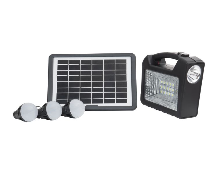 Solar Home Lighting System With 3 LED Bulbs