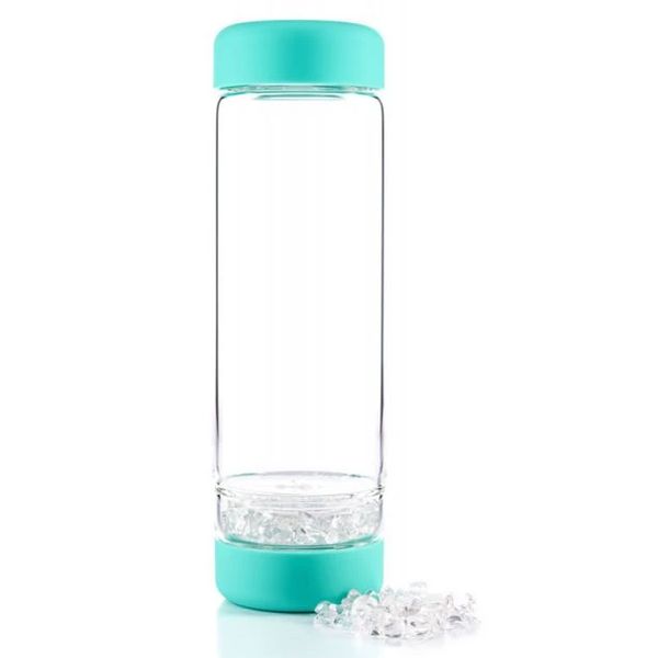 VitaJuwel Inu! Crystal Water Bottle - Ocean Blue