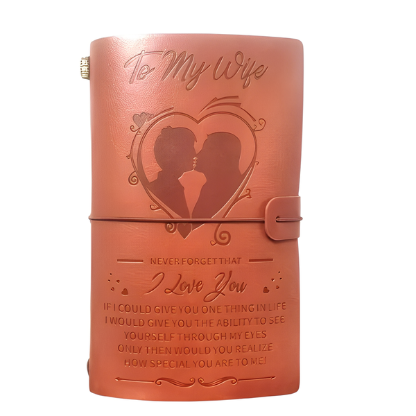 Journal To My Wife Engraved PU Leather Journal Great Sentimental Gift