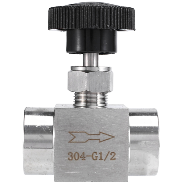 1/2 Inch BSP Equal Female Thread Flow Control Shut Off Needle Valve