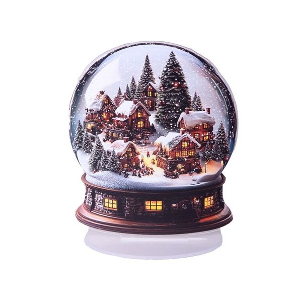 2D Snow Globe Christmas Home Decor
